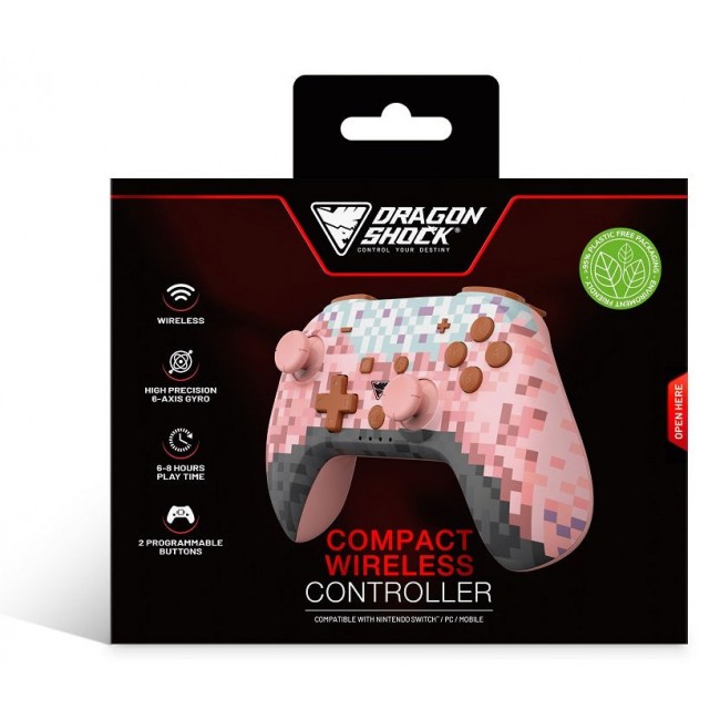 Dragonshock PopTop Pink, Brown, Black, Light Blue, Purple Bluetooth Gamepad Analogue / Digital Nintendo Switch, PC