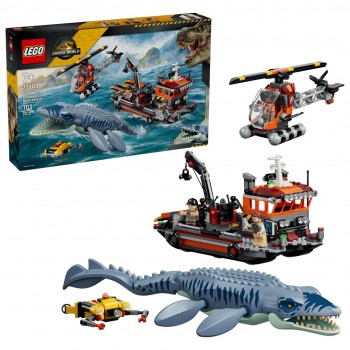 LEGO JURASSIC WORLD 77983 Mosasaurus Dinosaur Boat Attack