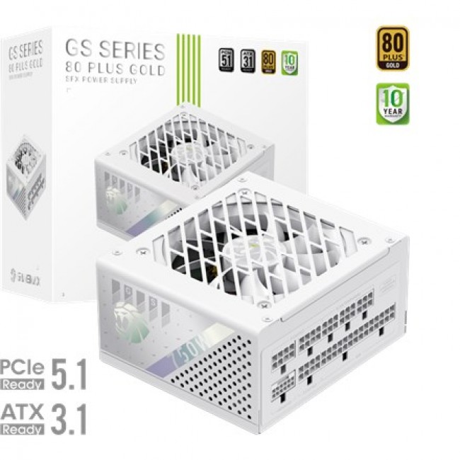 Gamemax PSU | GS 750G WH | 750 W | SFX | White | Full Modular