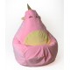 Unicorn pink L 105 x 80 cm Sako bag pouffe