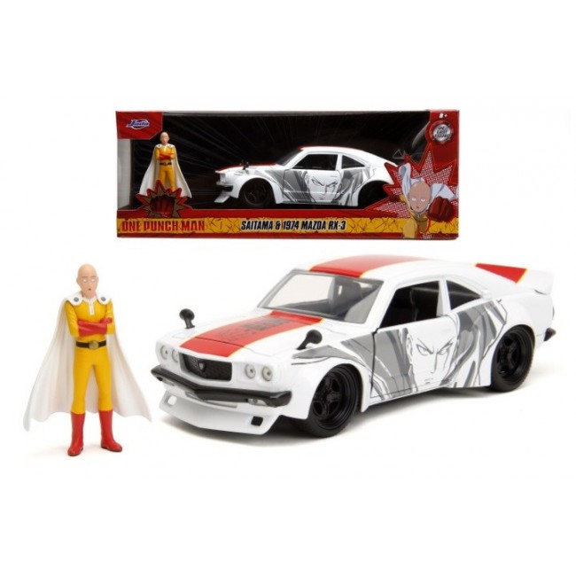JADA One Punch Man 1974 Mazda RX-3 1:24 325-5058 JADA One Punch Man 1974 Mazda RX-3 1:24 325-5058