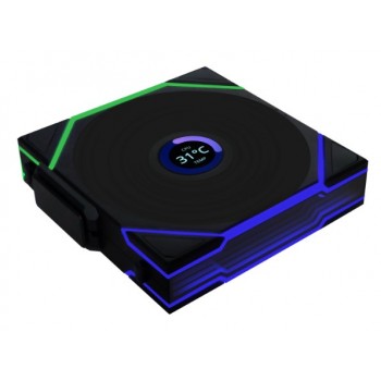 Lian Li Uni Fan TL120 LCD Reverse Blade Wireless Computer case 12 cm Black 1 pc(s)