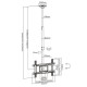 Universal LED LCD monitor with LCD OLED QLED screen for ceiling mounting 23-100 Universal LED LCD monitor with LCD OLED QLED screen for ceiling mounting 23-100