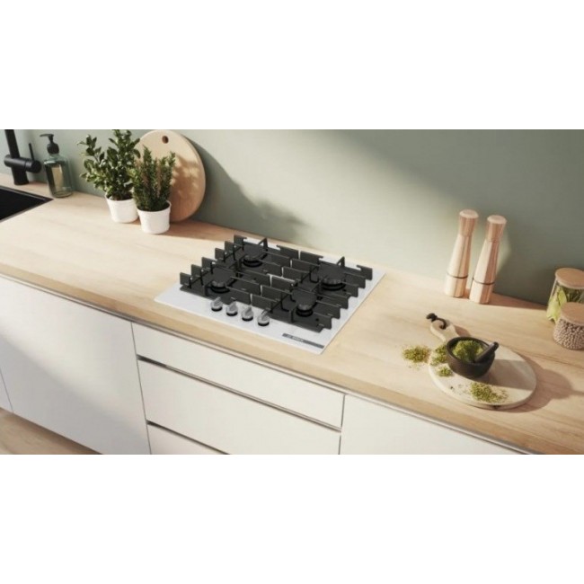 Bosch Serie 6 PPP6A2I40 Gas hob White, Black Bosch Serie 6 PPP6A2I40 Gas hob White, Black