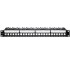 Qoltec 54516 Patch panel for 19'' rack | 24 ports | 1U | UTP | Black
