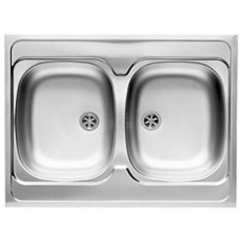 PYRAMIS 100107501 Top-mounted sink Rectangular Stainless steel