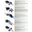 Bed positioning cushion U-crescent in silicone fibre Blue Bed positioning cushion U-crescent in silicone fibre Blue