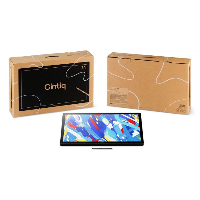 Wacom Cintiq 24 Touch graphic tablet Black 5080 lpi 527 x 296 mm USB