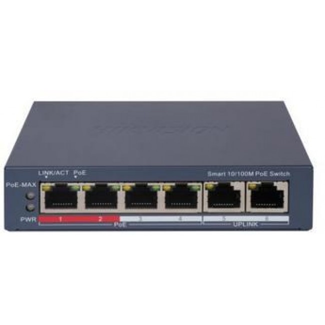 Hikvision 4 Port Fast Ethernet Smart POE Switch