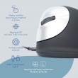 R-Go Tools Ergonomic mouse R-Go HE Break with break software, large (hand size 185 mm), left-handed, Wired, black