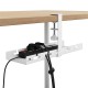Maclean under-desk cable organizer, max. load 5kg, white, MC-105 W Maclean under-desk cable organizer, max. load 5kg, white, MC-105 W