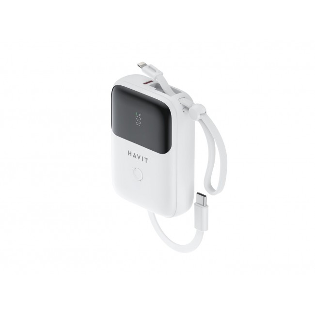 Havit PB5215 - 10000mAh Powerbank, white Havit PB5215 - 10000mAh Powerbank, white