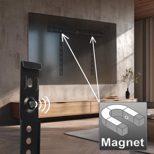 Maclean ultra flat wall mount for TV, 40-85