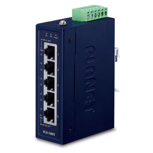 PLANET IGS-500T network switch Unmanaged Gigabit Ethernet (10/100/1000) Blue PLANET IGS-500T network switch Unmanaged Gigabit Ethernet (10/100/1000) Blue