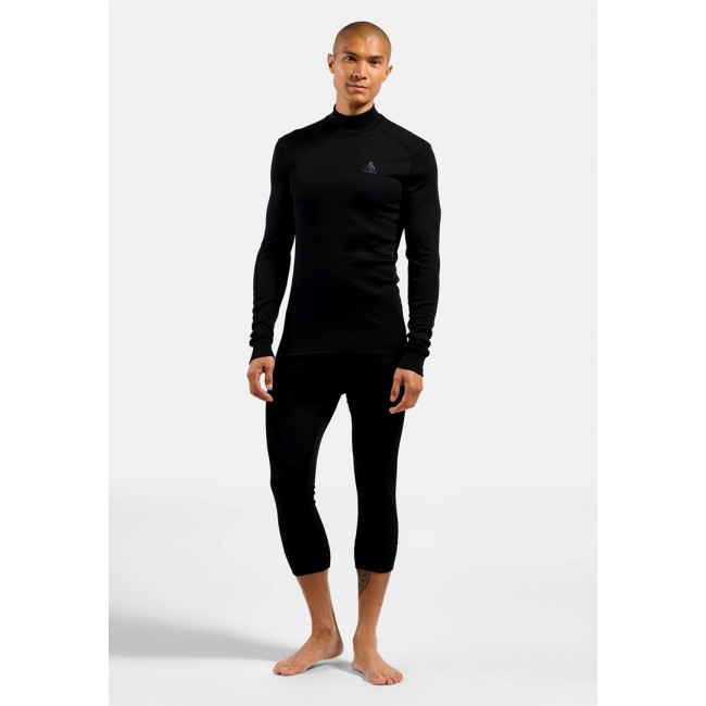 Odlo BL TOP turtle neck l/s ACTIVE WARM ECO men's shirt, size M, black Odlo BL TOP turtle neck l/s ACTIVE WARM ECO men's shirt, size M, black