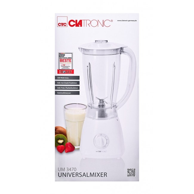 Clatronic UM 3470 1.5 L Tabletop blender 500 W White Clatronic UM 3470 1.5 L Tabletop blender 500 W White