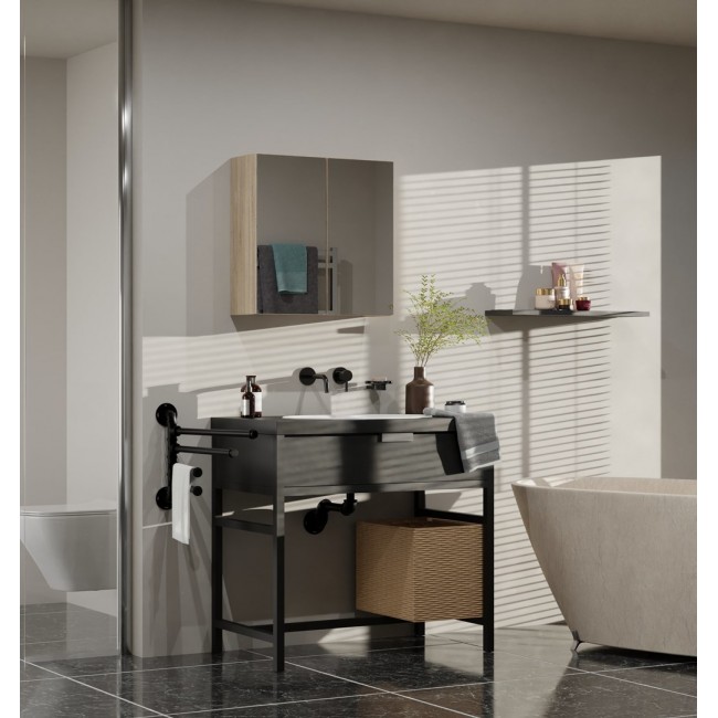 Topeshop POLA 2DL SONOMA bathroom storage cabinet Oak, Wood