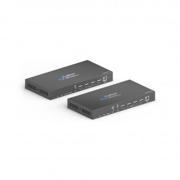 PureTools PT-HDBT-1010 AV extender AV transmitter & receiver Black
