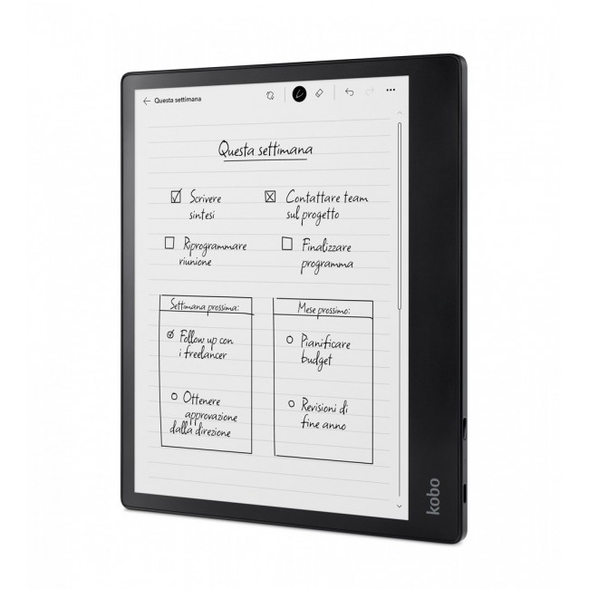 Kobo eBook-Reader eBookReader Elipsa 2E 32GB Bundle incl Stylus (N605-KU-BK-K-BU) (N605KUBKKBU)