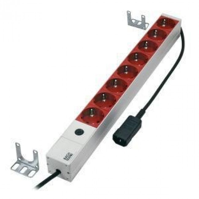 Bachmann - Regleta de 8 tomas, 48,3 cm power extension 2 m 8 AC outlet(s) Indoor