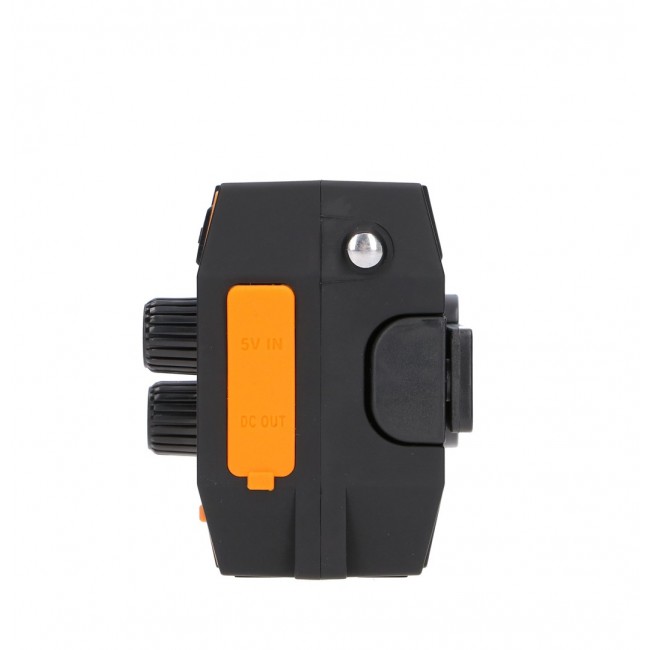 Extralink RADIO AWARYJNE SOLARNE Z KORBKA DYNAMO POWERBANK 4000MAH Z LATARKA SOS SR-4000 Portable Analog Black, Orange