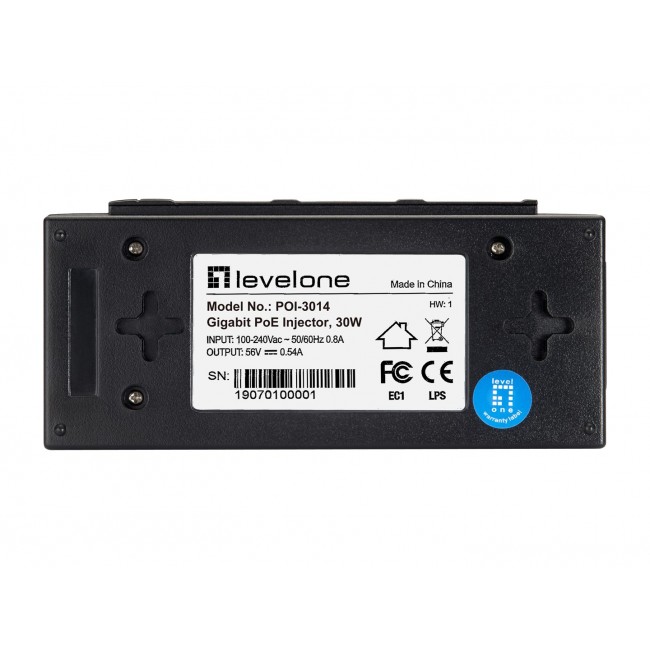 LevelOne POI-3014 PoE adapter Fast Ethernet, Gigabit Ethernet 52 V LevelOne POI-3014 PoE adapter Fast Ethernet, Gigabit Ethernet 52 V
