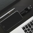 Qoltec GaN POWER PRO Charger | 1xUSB-C | 1xUSB | 100W | 5-20V | 1.5-5A | XP | Black