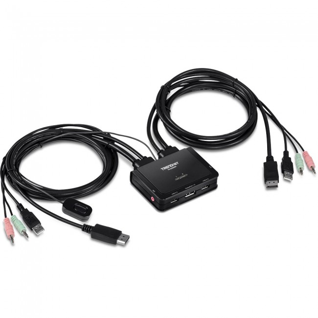 Trendnet TK-220DPI KVM switch Black Trendnet TK-220DPI KVM switch Black