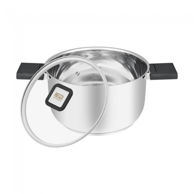 Resto Kitchenware Anser 3.2 L Round Black, Stainless steel Resto Kitchenware Anser 3.2 L Round Black, Stainless steel