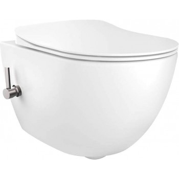 Toilet with bidet function - with mixer tap