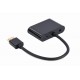 Gembird A-HDMIM-HDMIFVGAF-01 interface cards/adapter HDMI, VGA Gembird A-HDMIM-HDMIFVGAF-01 interface cards/adapter HDMI, VGA