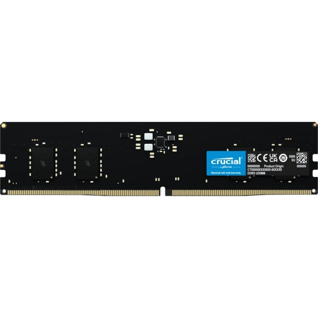 Crucial CT8G48C40U5 memory module 8 GB 1 x 8 GB DDR5 4800 MHz ECC Crucial CT8G48C40U5 memory module 8 GB 1 x 8 GB DDR5 4800 MHz ECC