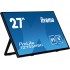 iiyama ProLite 27 Optical Bonded PCAP 10pt touchscreen monitor with IPS panel technology, edge-to-edge glass design, anti-fingerprint coating and a flexible stand