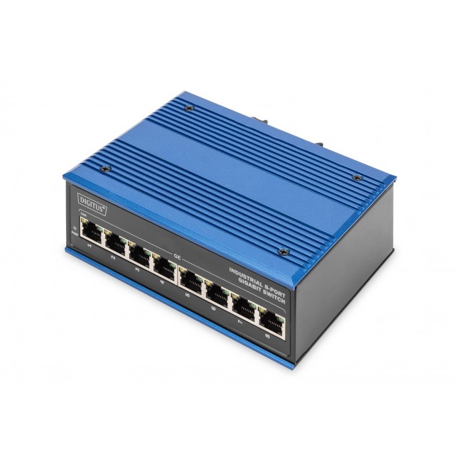ASSMANN Electronic DN-651119 network switch Gigabit Ethernet (10/100/1000) Black, Blue