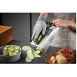 GEFU 10761 manual grater/spiralizer Box grater Black, Silver