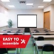 Maclean MC-213 Portable Projection Screen, Compact, Floor, 100