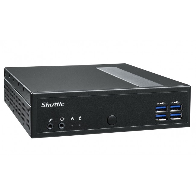 Shuttle XPC slim Barebone DL40N, Intel N150, 1x DDR5, 2x LAN (2x 2.5Gbit), 2xCOM,1xHDMI,1xDP, 1x VGA, fanless, 24/7 permanent operation