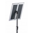 Durable 479823 sign holder/information stand A4 Aluminium, Plastic, Steel Silver