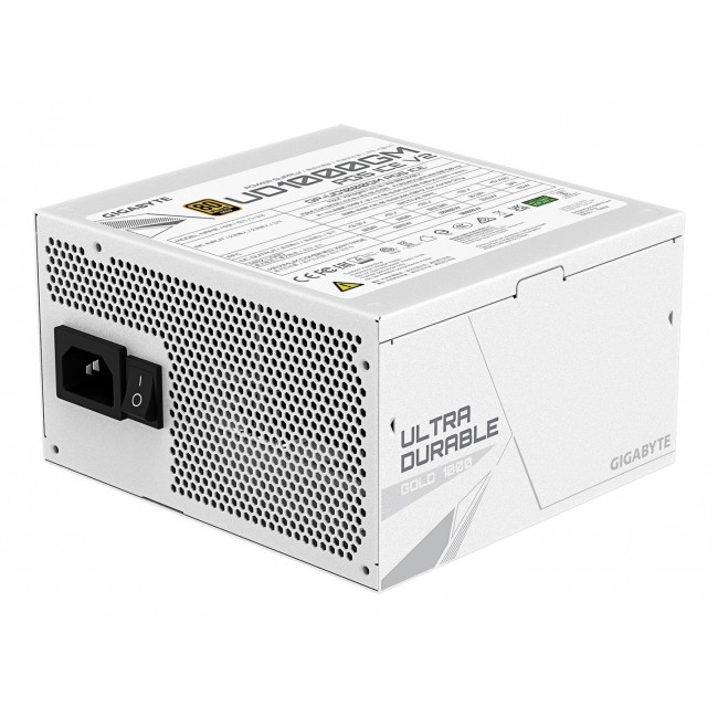 GIGABYTE UD1000GM PG5 V2 ICE Power Supply Unit- PCIe Gen 5.1, 80 PLUS Gold, Fully Modular Design, 120mm Fan, ATX 3.1 compatible, EU Plug