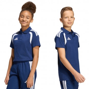 Koszulka dla dzieci adidas Tiro 26 League Polo granatowa KF3406 128cm