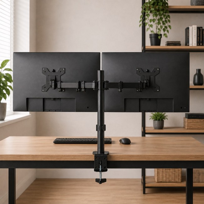 Esperanza ERW018 Desk mount for two monitors 10-27'' up to 8kg