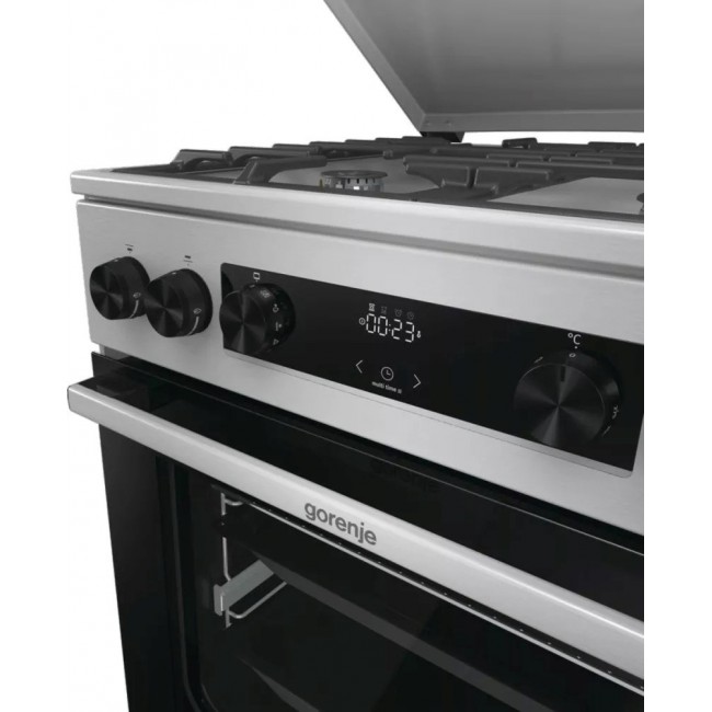 Gorenje GKS6C71XF Freestanding cooker with oven Silver