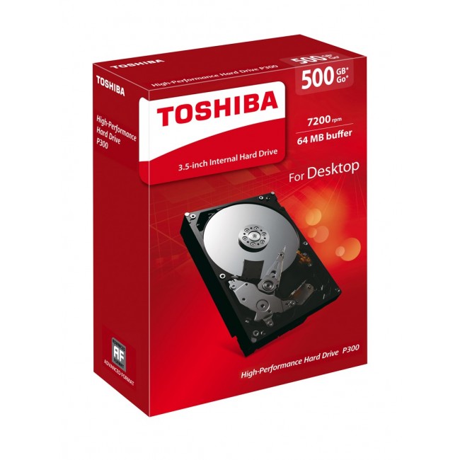 Toshiba P300 500GB internal hard drive 7200 RPM 64 MB 3.5 Toshiba P300 500GB internal hard drive 7200 RPM 64 MB 3.5