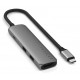 Satechi ST-P4SM interface hub USB Type-C 10000 Mbit/s Grey