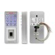 Qoltec 52447 Code lock OBERON with fingerprint reader | RFID | Code | Card | key fob | Doorbell | IP68 | EM