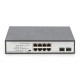 Digitus DN-95140 network switch Unmanaged Gigabit Ethernet (10/100/1000) Power over Ethernet (PoE) Black, Silver