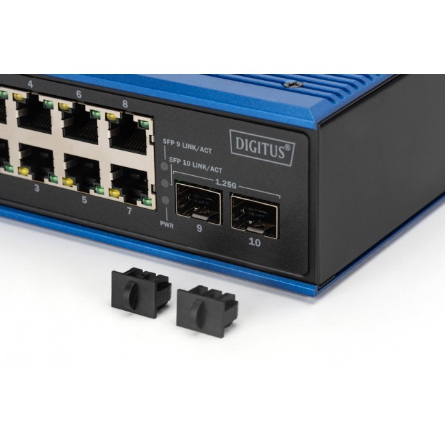 Digitus Industrial 8 + 2-port Gigabit Ethernet PoE switch Digitus Industrial 8 + 2-port Gigabit Ethernet PoE switch