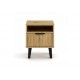SCANDI 1S SLIM OAK ARTISAN BEDSIDE TABLE