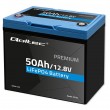 Qoltec LiFePO4 Lithium Iron Phosphate Battery | 12.8V | 50Ah | 640Wh| BMS