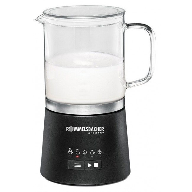 Rommelsbacher MS 625 milk frother/warmer Automatic milk frother/warmer Black, Stainless steel